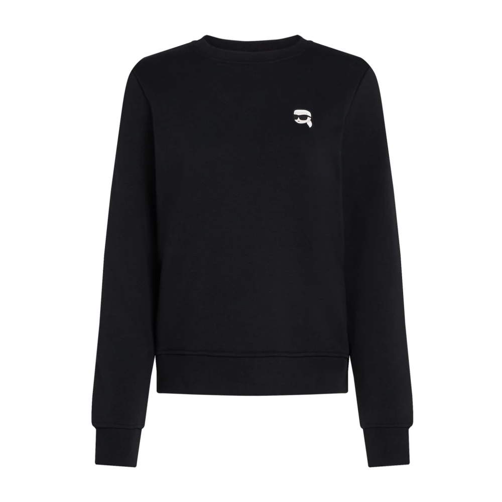 Karl Lagerfeld Zwart Icon Sweatshirt Karlito Black Dames