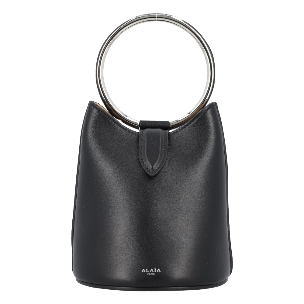 Alaïa Zwarte Ring Bucket Handtas Black Dames