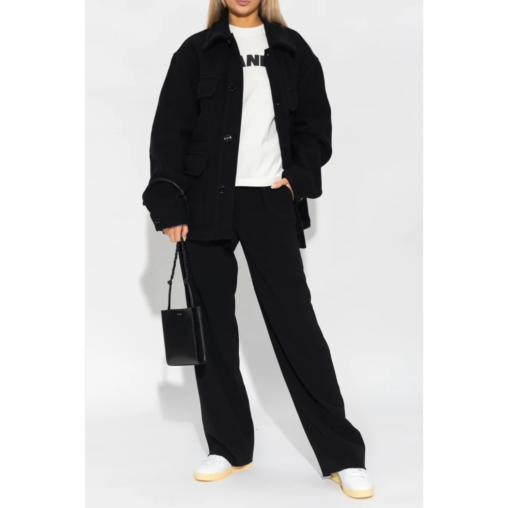 Jil Sander Logo T-shirt White Dames