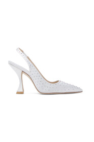 Srebrne Pumps PVC