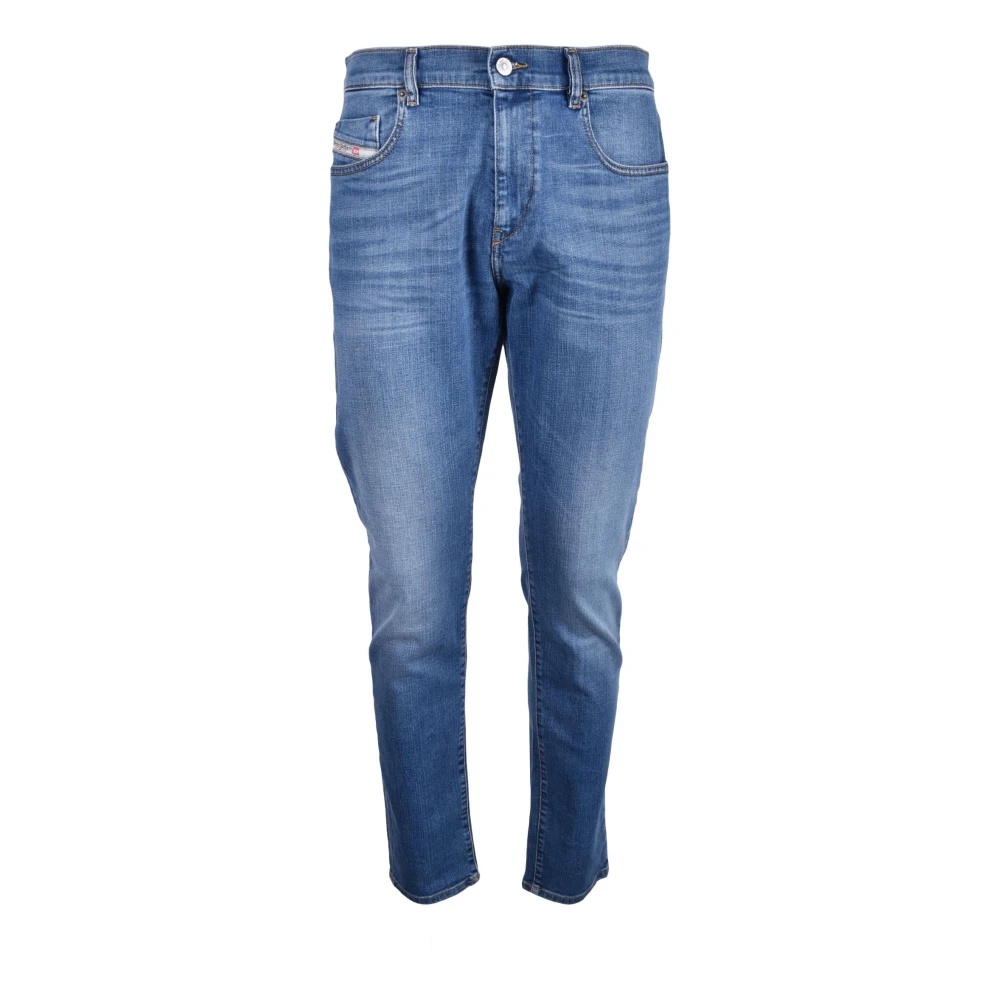 Diesel Katoen Elastaan Jeans Blue Heren