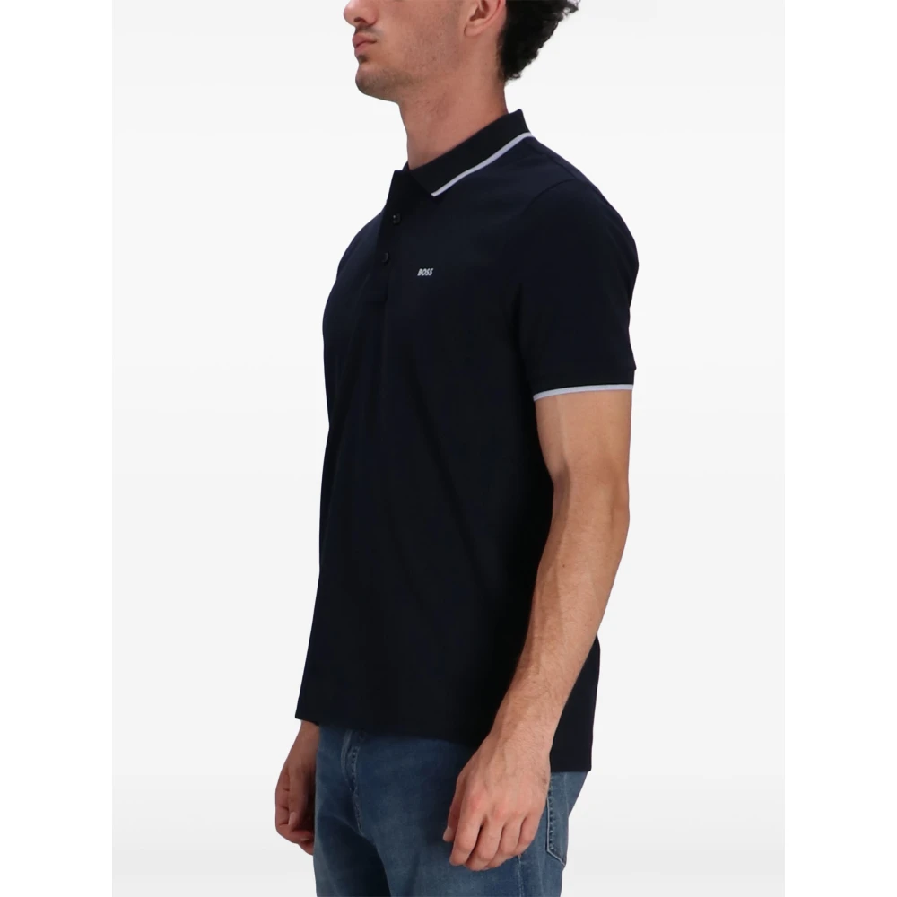 Hugo Boss Donkerblauw Jersey Shirt Blue Heren