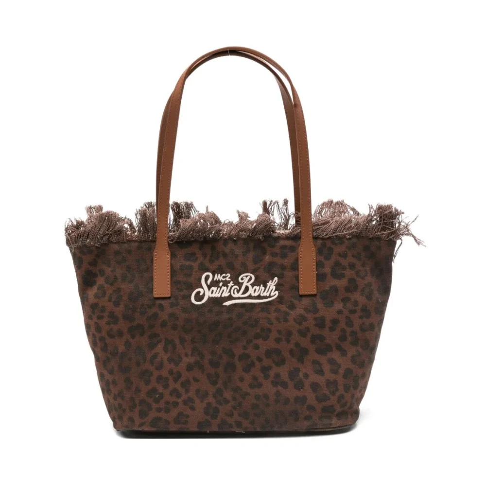 Mc2 Saint Barth Women's Brown City Bag Mid Fringe