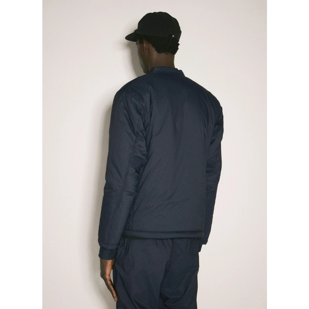 Undercover Gewatteerde V-hals Blouson Jas Blue Heren