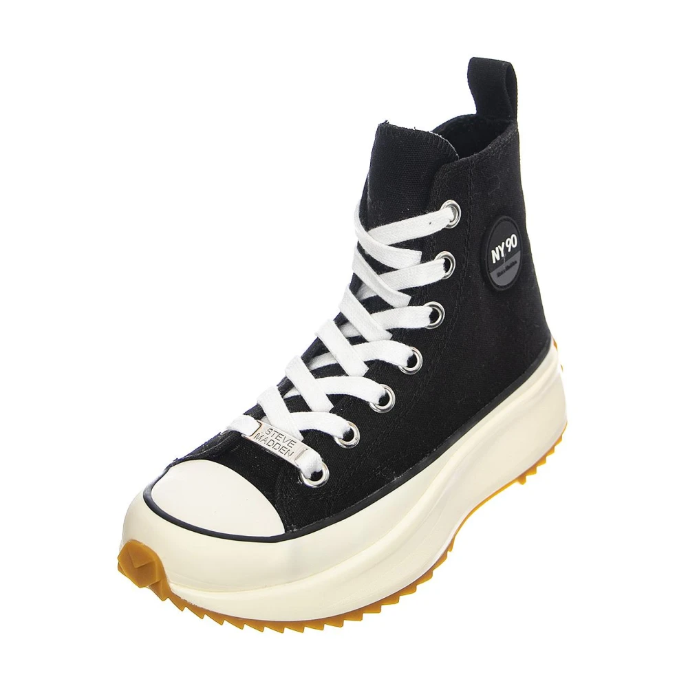 Steve Madden Hoge Lace-up Schoen Dames Schoenen Zwart