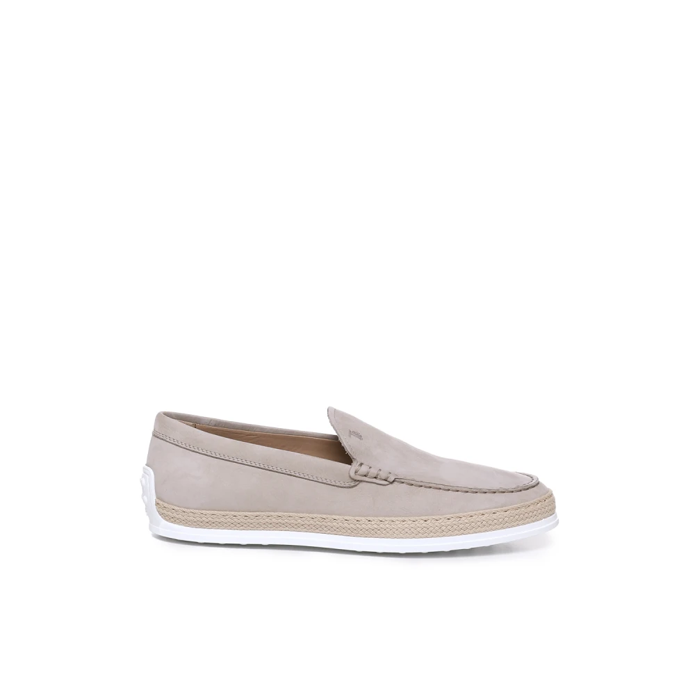 Tod's Men's Beige Tod`S Flat Shoes - Loafers - 8 Uk - Shoes