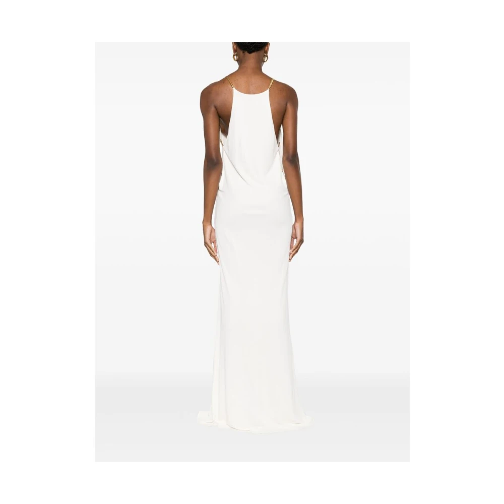 Tom Ford Witte Mouwloze Jurk met Uitsparingen White Dames