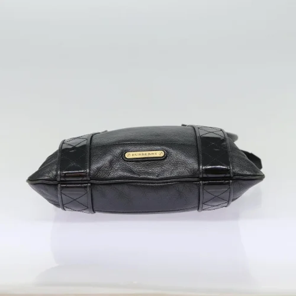 Burberry Vintage Pre-owned Leather shoulder-bags Black Dames