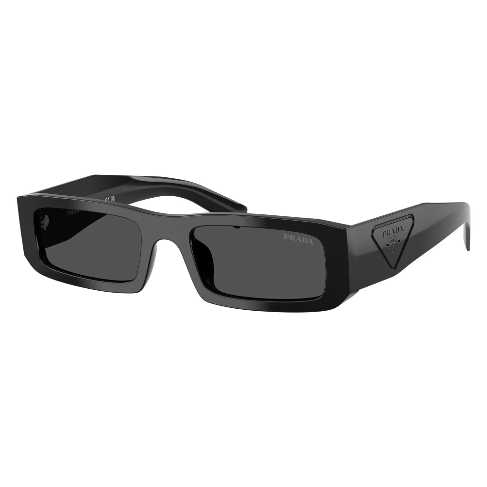 Prada Unisex Black Sunglasses, 54 Mm, Rectangular Sunglasses