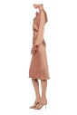 brown-satin-dress-with-long-sleeves