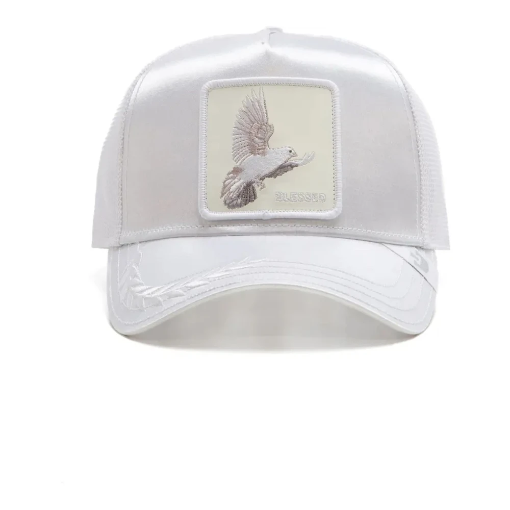 Goorin Bros Vit Paloma Satin Trucker Cap White, Herr