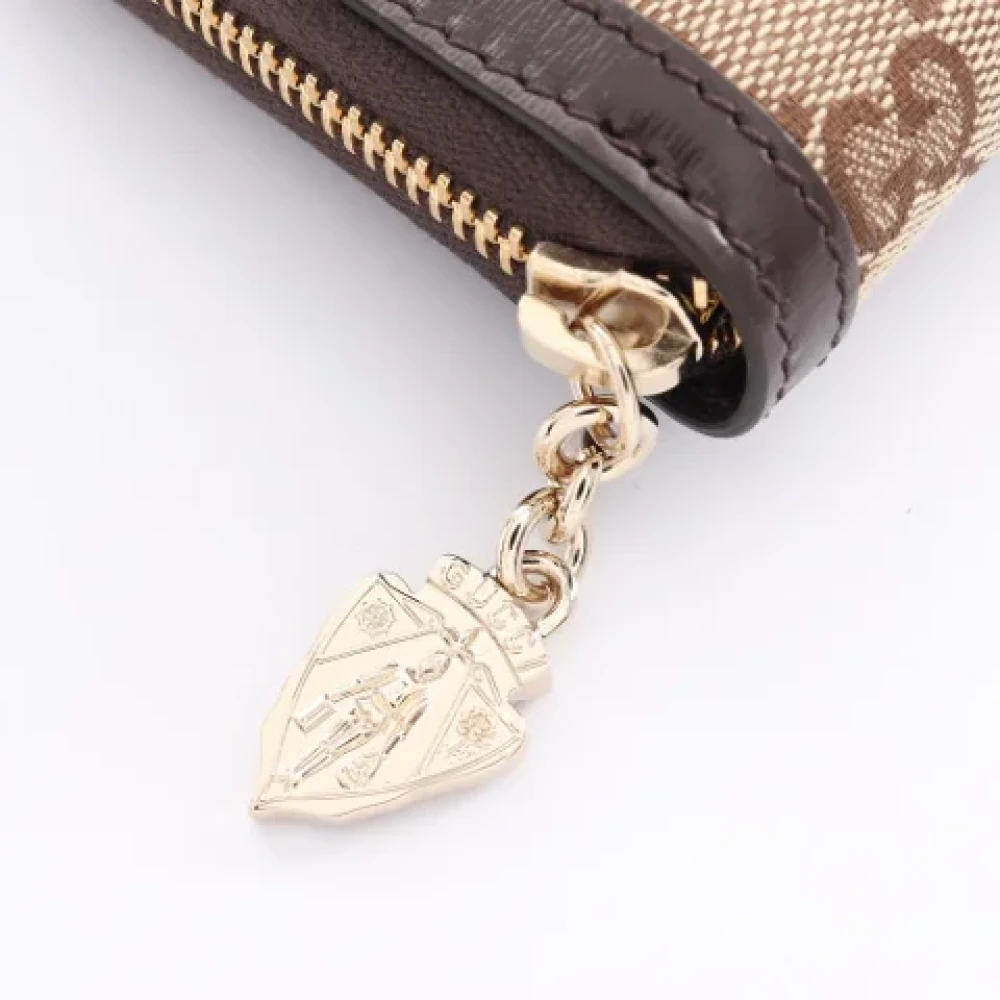 Gucci Vintage Pre-owned Canvas wallets Beige Dames