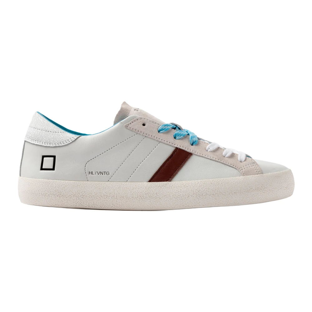 D.a.t.e. Men's White Banda Laterale - Sneakers - 9 Uk - Shoes