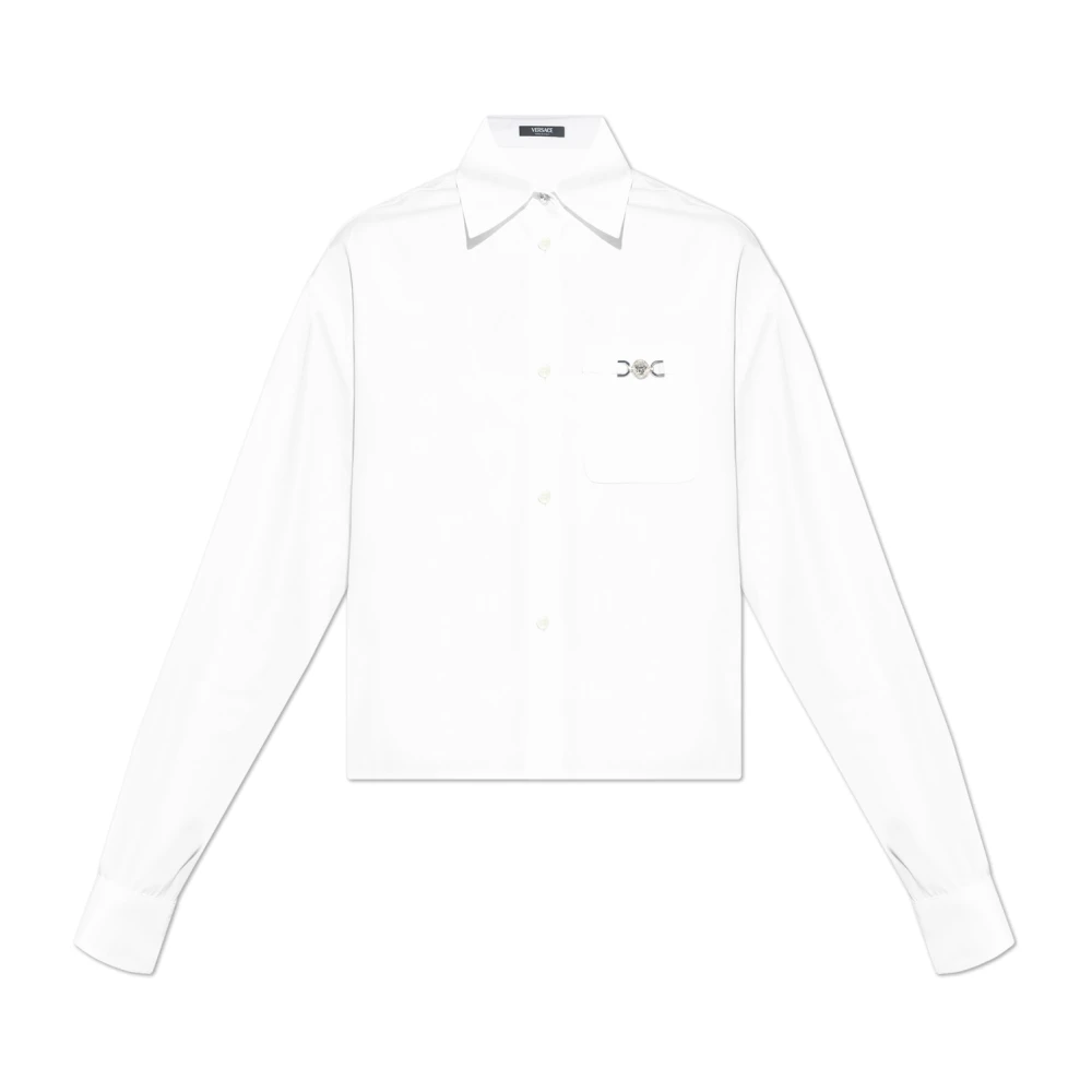 Versace Overhemd met een zak White Dames