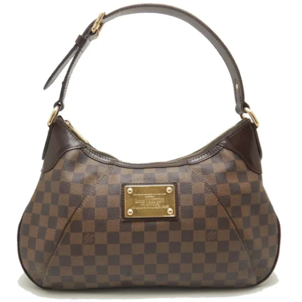 Louis Vuitton Vintage Pre-owned Plastic handbags Brown Dames