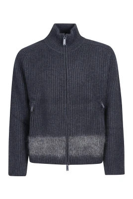 Stilig dragkedja cardigan tröja