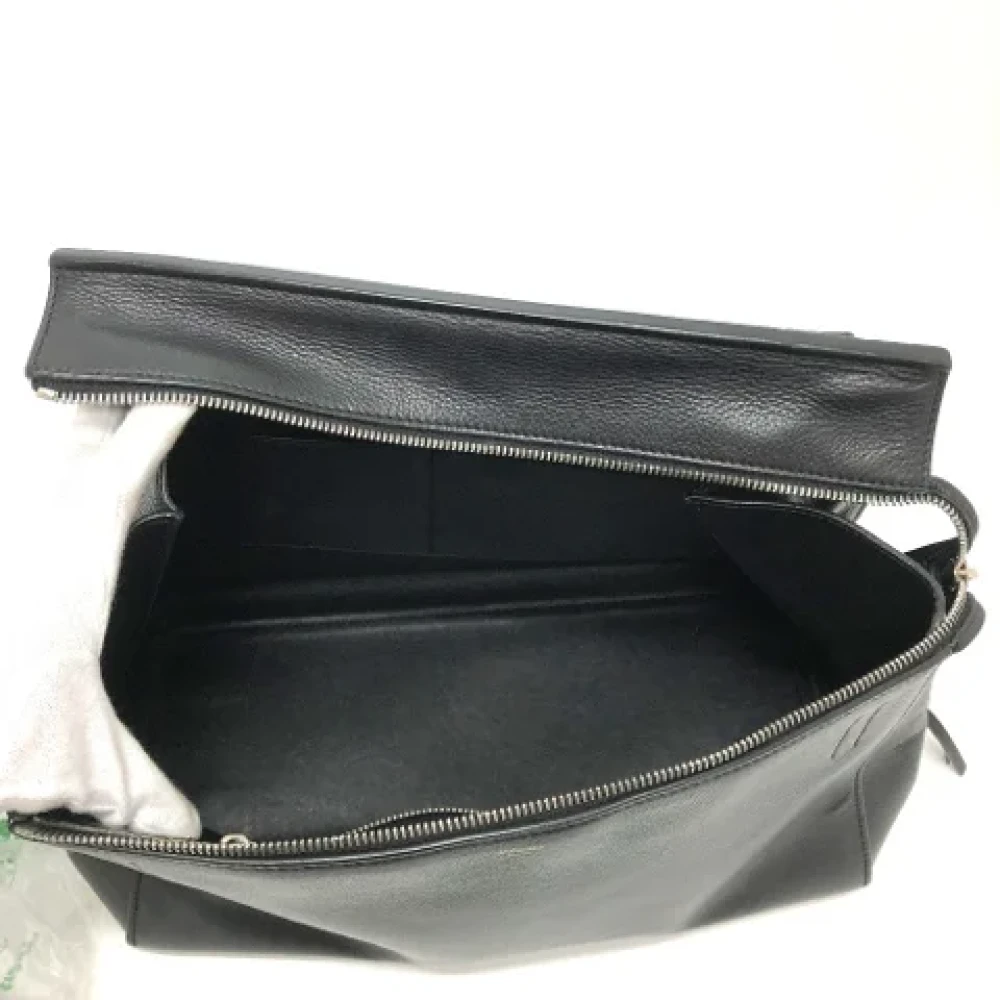 Celine Vintage Pre-owned Leather shoulder-bags Black Dames