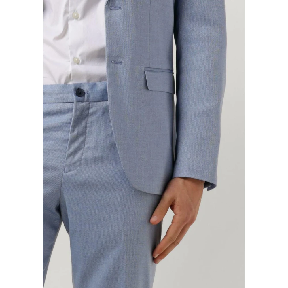Selected Homme Slim-Cedric Structuur Broek in Lichtblauw Blue Heren