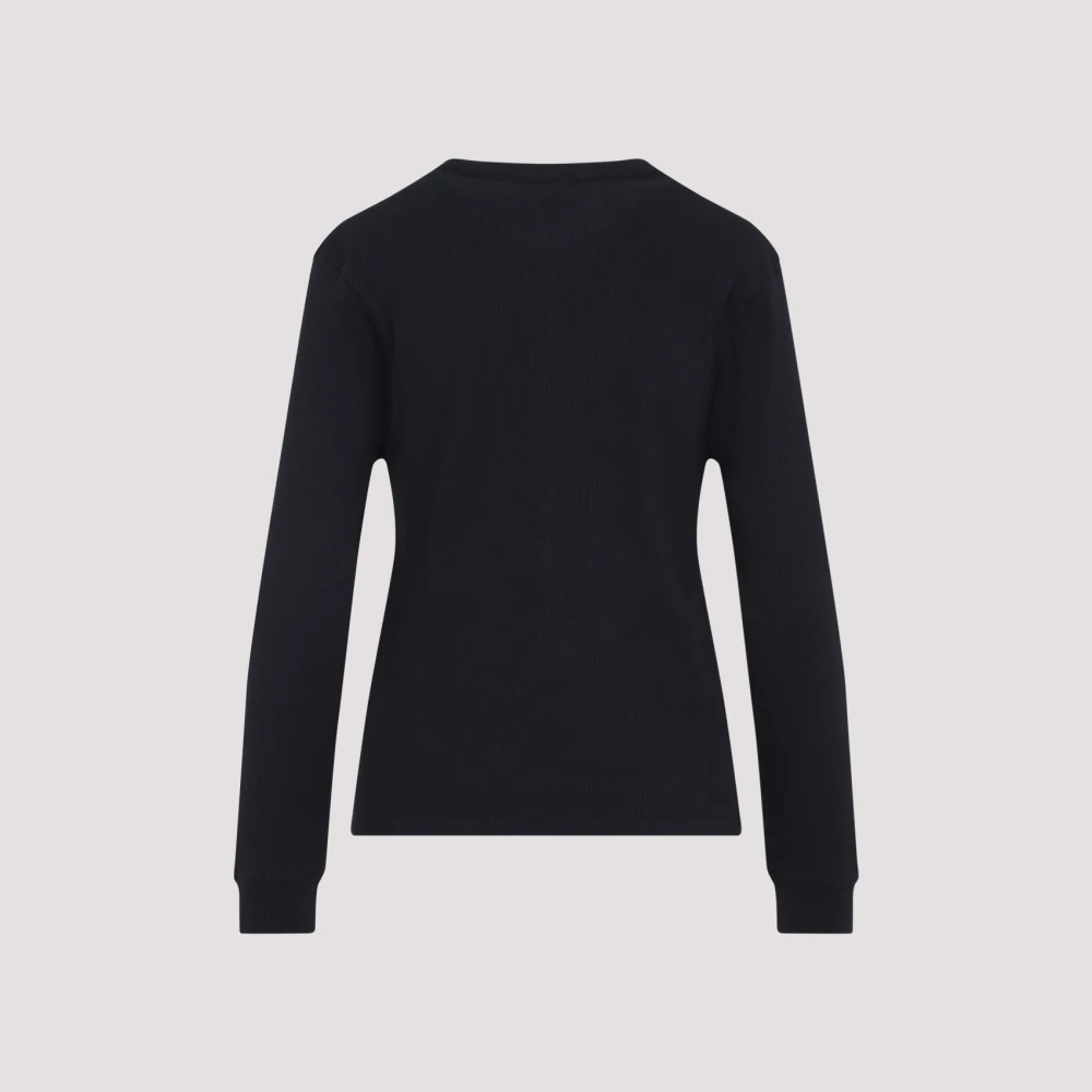 Tom Ford Zwart T-shirt met zijde-katoenmix Black Dames