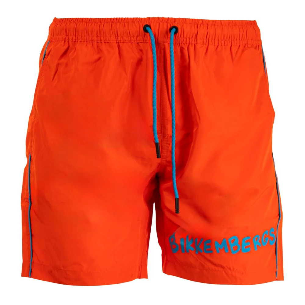 Bikkembergs Trendy Oranje Strand Boxershorts voor Mannen Orange Heren