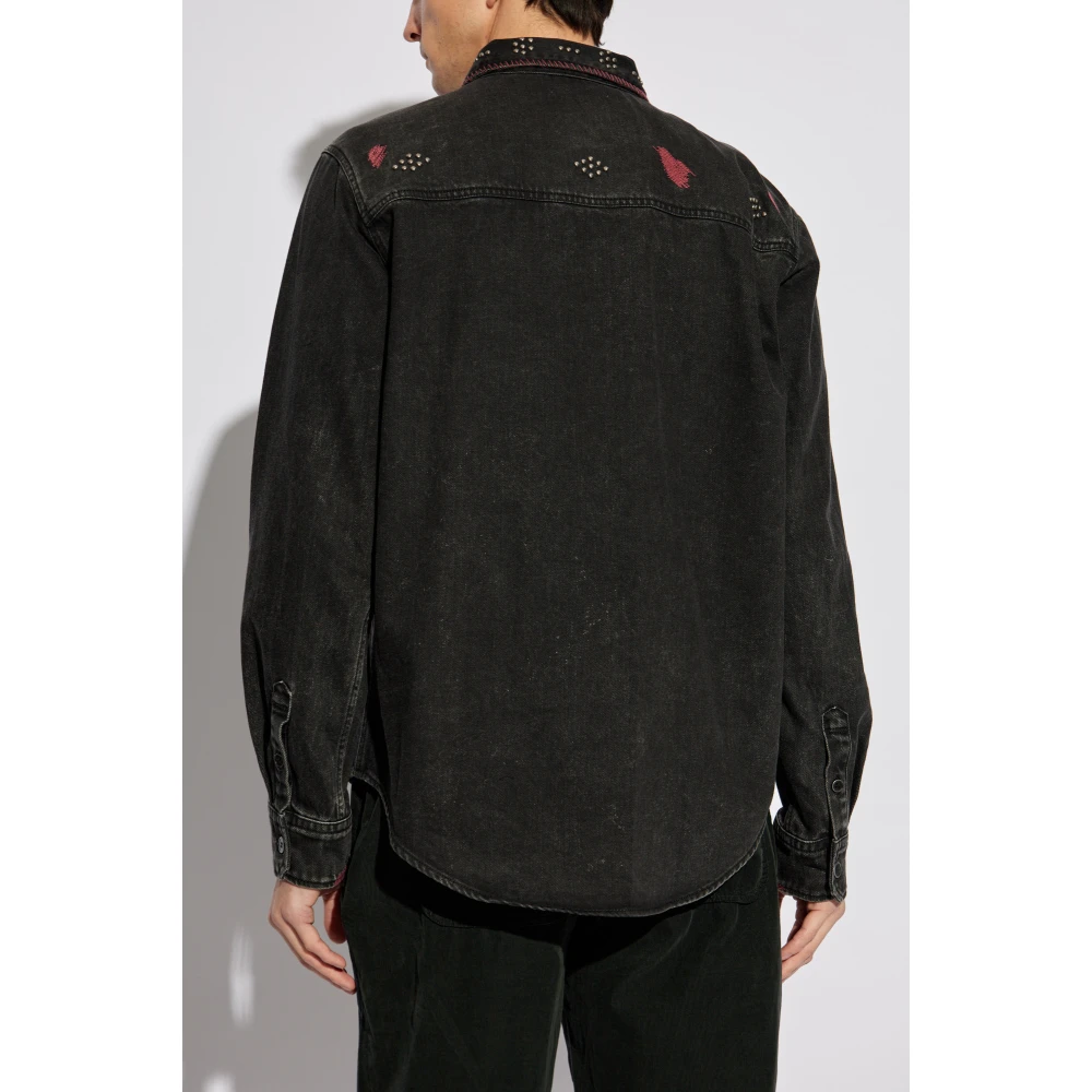 Isabel marant Denim jack Osco Black Heren