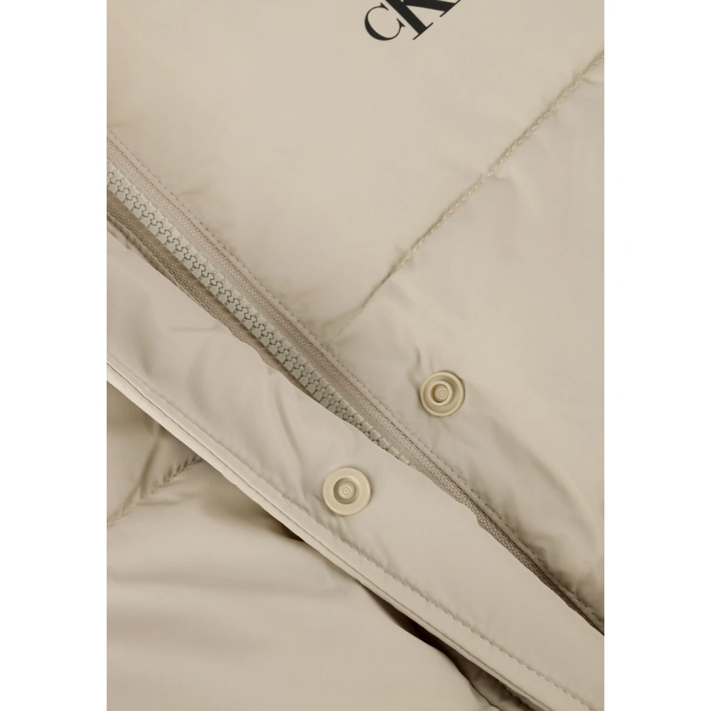 Calvin Klein Beige Pufferjas voor de winter Beige Dames