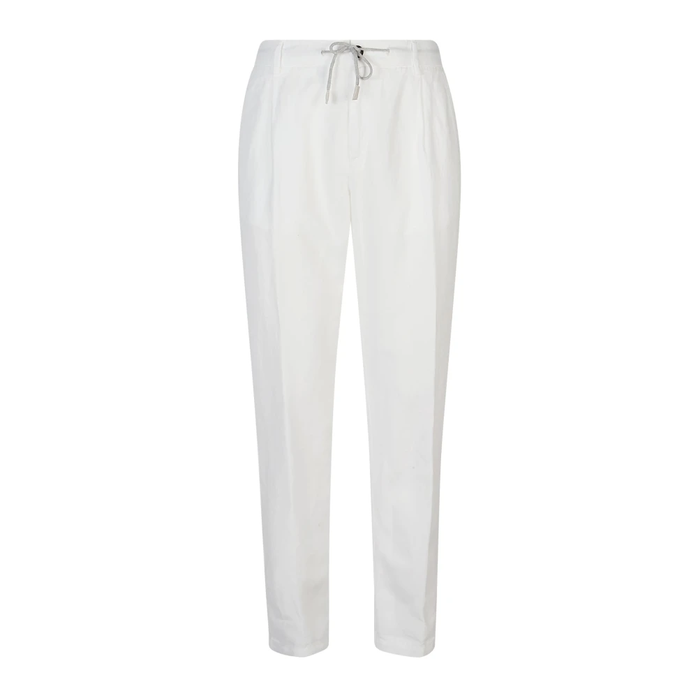 Eleventy Uomo Bianco - Pantaloni Jogger Elasticizzati - Trousers - W33