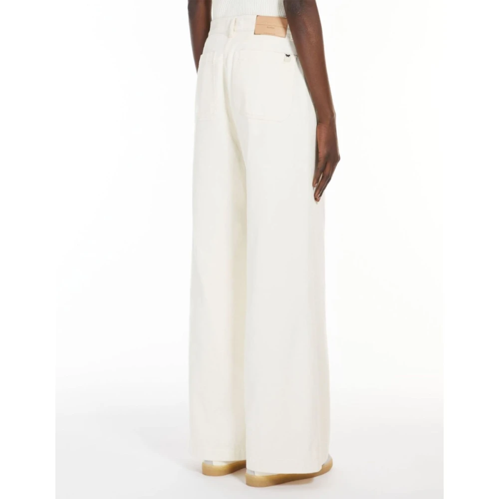 Max Mara Weekend Ecru Filter Broek Beige Dames
