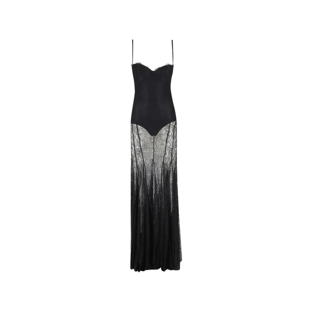 Elisabetta Franchi Black Gowns, Female, M, Nightgowns