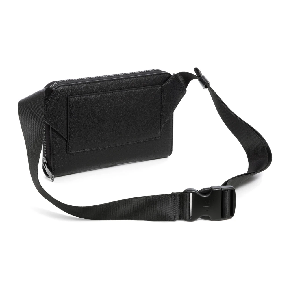 Armani Exchange Stijlvolle Heuptas met Verstelbare Band Black Heren
