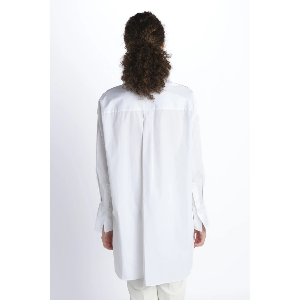joseph Witte Katoenen Overhemd van Berton White Dames