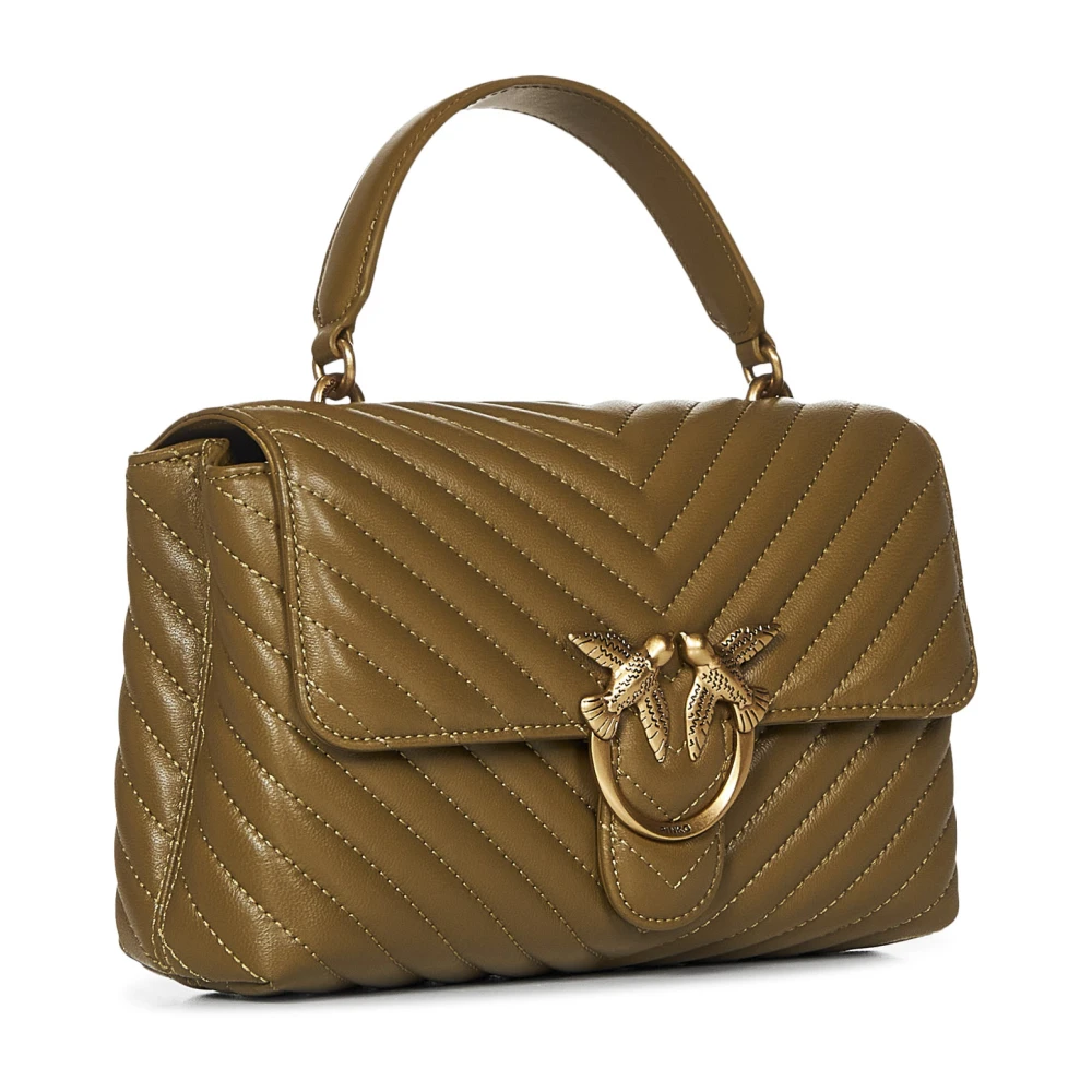 pinko Groene Love Birds Diamond Cut Tas Green Dames