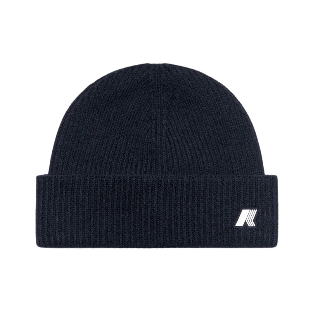 K-way Blauw Diepte Melange Muts Black Heren
