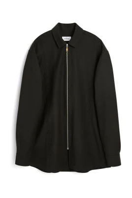 DERRY zip front overshirt