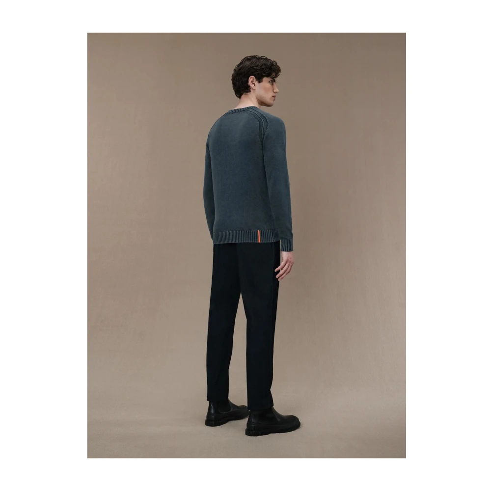 RRD Ronde Hals Techno Wash Jersey Blue Heren