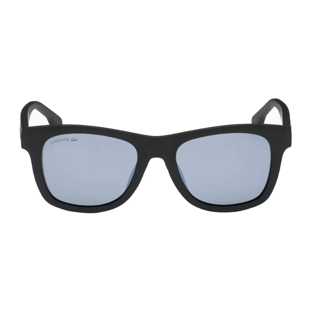 Lacoste Boys Black Rectangular Unisex Kids Sunglasses - Sunglasses - One Size - Kids