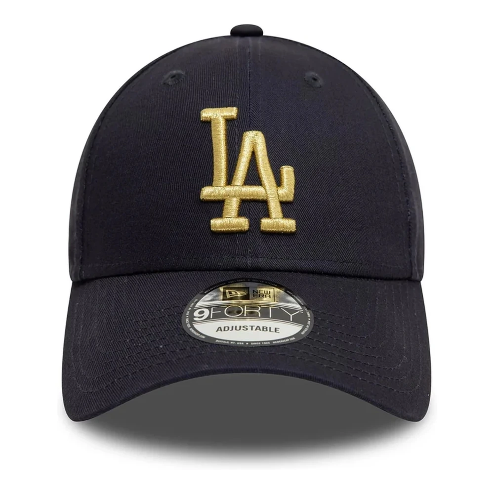 new era Dodgers Metallic 9Forty Pet Marineblauw Black Heren