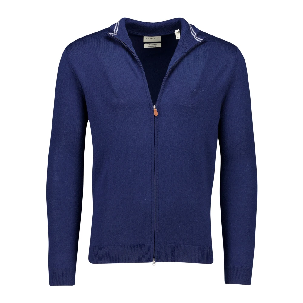 Gant Donkerblauwe Vest voor Mannen Blue Heren