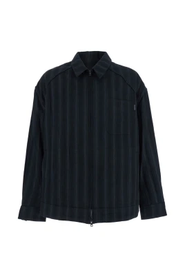Classic Collar Striped Jacket