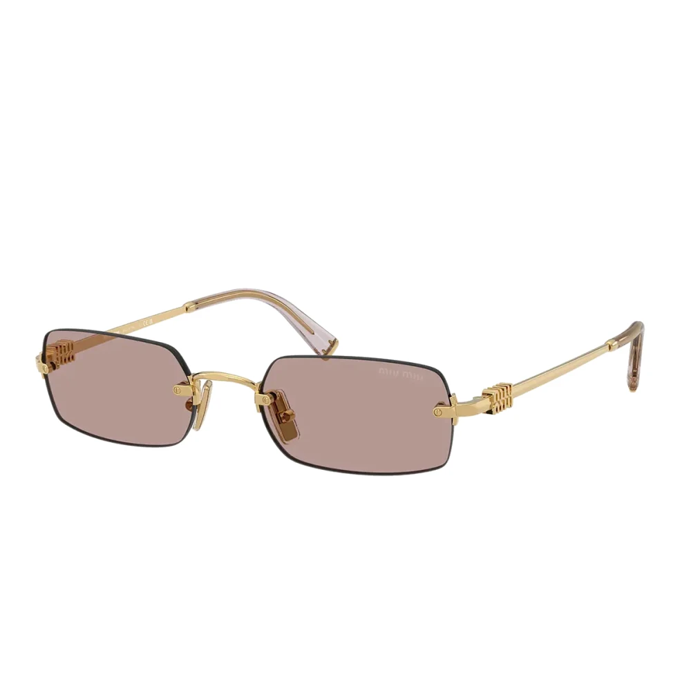Miu Miu Women's Yellow Sunglasses, 50 Mm, Rectangle Sunglasses