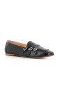 mocassin-en-cuir-noir-avec-boucles-argentees