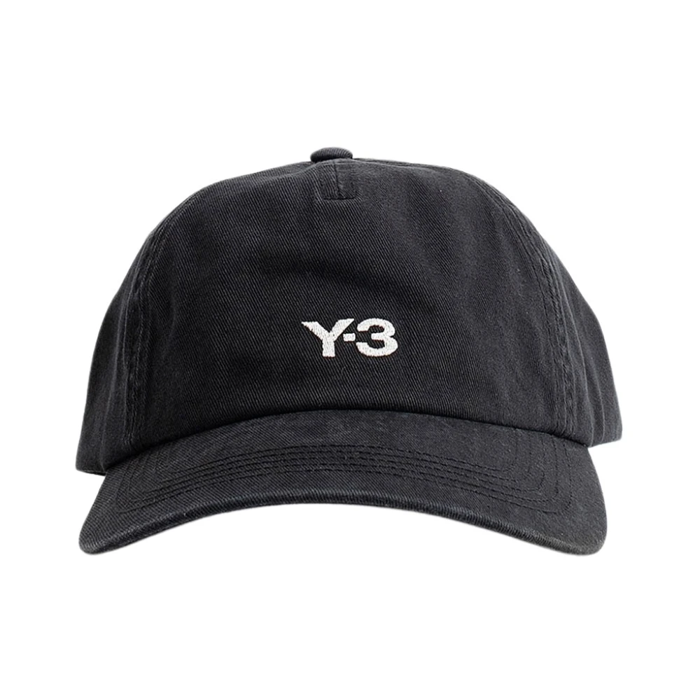 Y-3 Geborduurd Frontlogo Pet Black Unisex