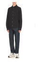 chemise-en-coton-bleu-avec-col