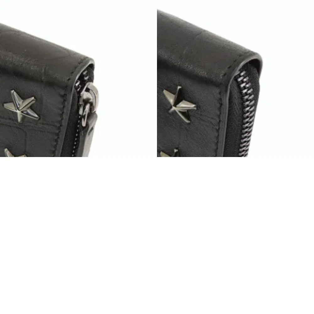 Jimmy Choo Pre-owned Leather wallets Black Dames