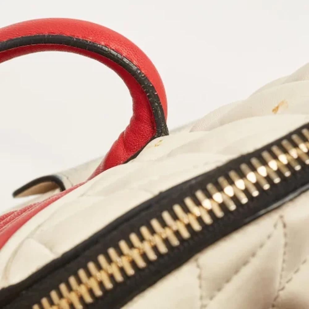 Miu Pre-owned Leather handbags Red Dames