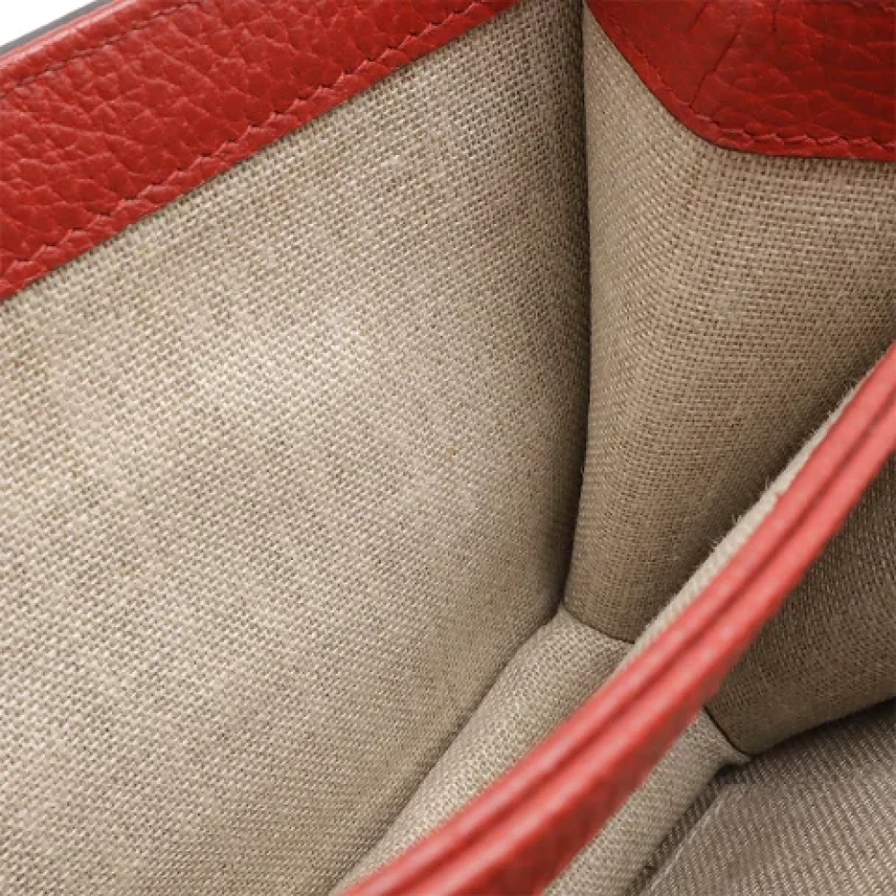 Gucci Vintage Pre-owned Leather gucci-bags Red Dames