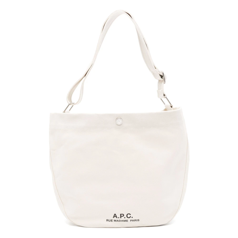 A.p.c. Witte Schoudertas met Logoprint White Dames