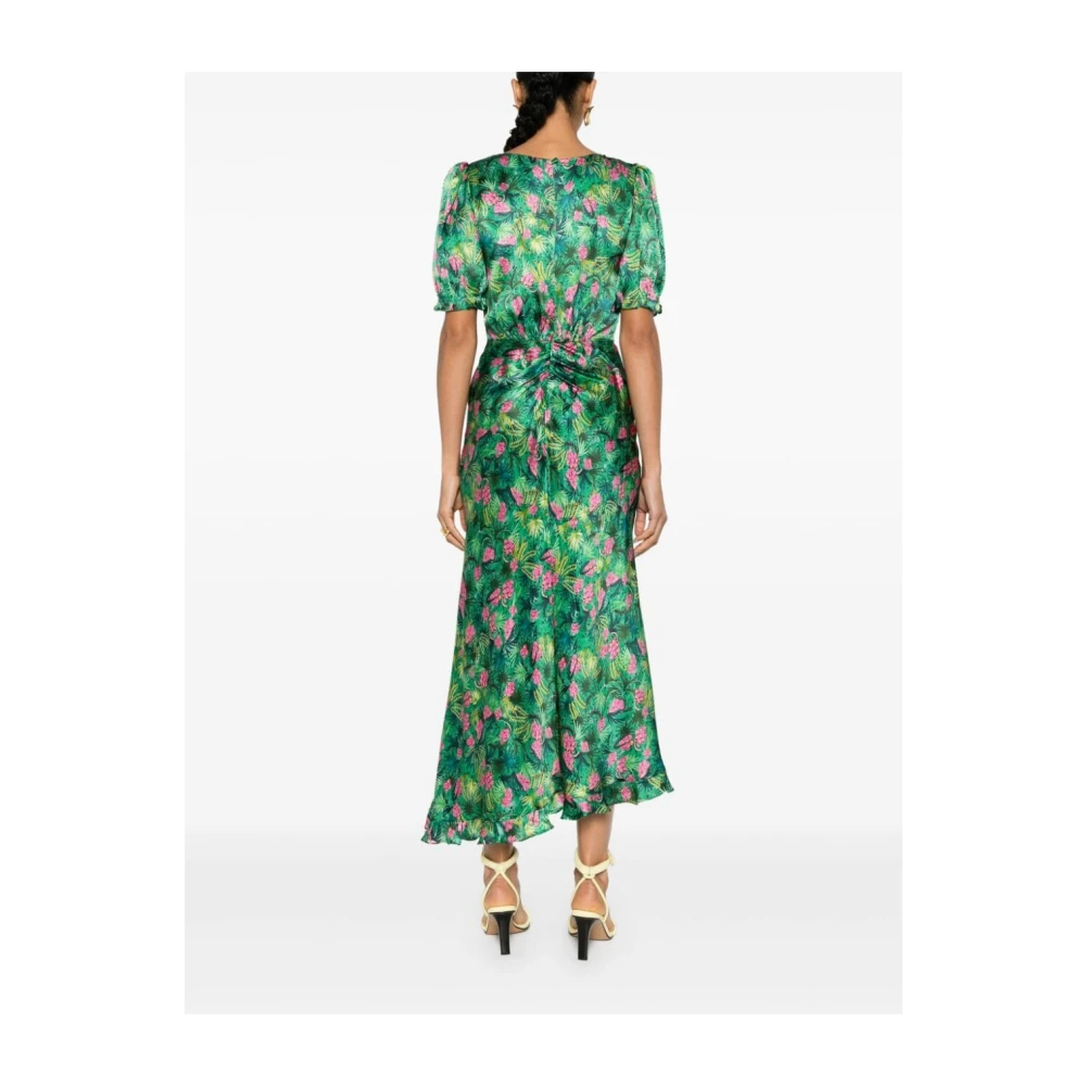 Saloni Fern Vida Jurk Green Dames