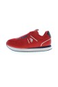sneaker-en-polyester-rouge-avec-details-contrastants
