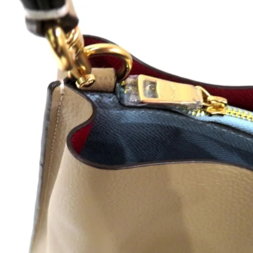 Coach Pre-owned Leather handbags Beige Dames